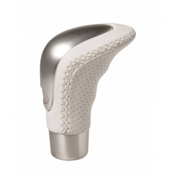 Pomo cambio alupiel "classic". blanco